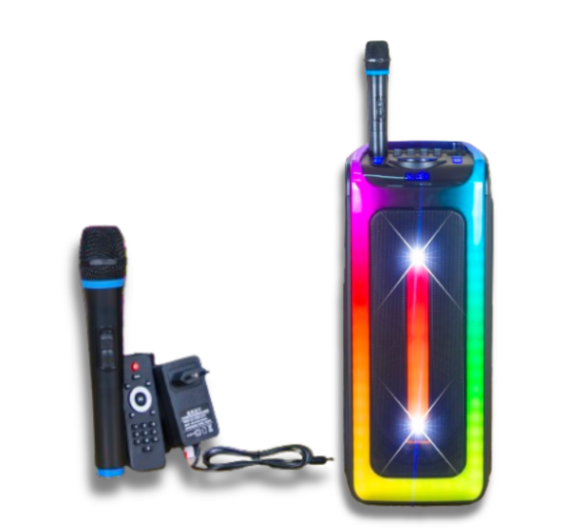 KOLAV-D2806 Dual 8 Inch Party Sounds System Dj Speaker Outdoor Wireless Bluetooth Speakers