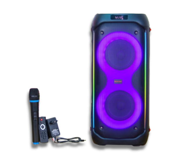 KOLAV-LJ2601 Dual 6.5 Inches P.M.P.O 20650W High Watt Chargeable HD Sound Bluetooth Speaker With Remote Control Black