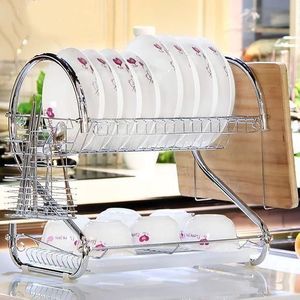 Rashnik 18&quot; 2 layer dish rack stainless steel RN1601