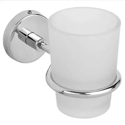 Sterling glass toothbrush holder. Comes with wall screws #3901