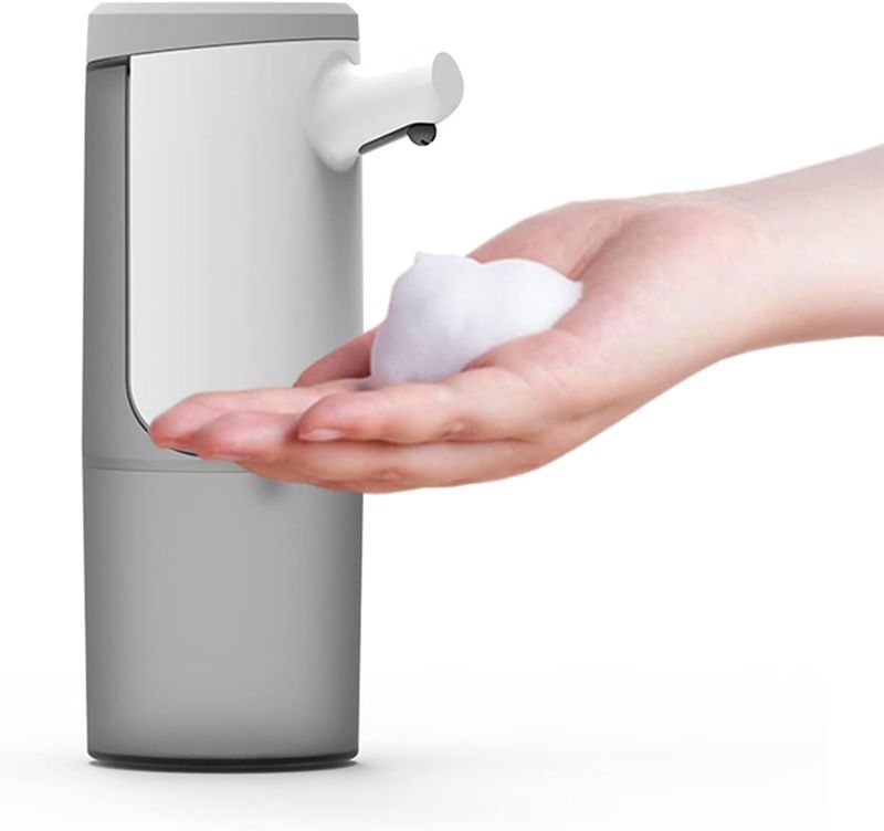 Rechargeable Automatic Handgel Foaming Soap Dispenser With Wall Bracket &amp; Charging Cable, 450ml (PD-PMJ-02)