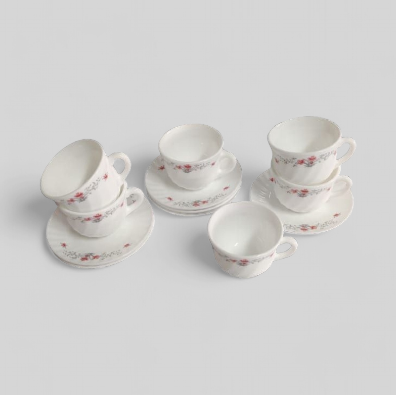 Cup &amp; Saucer Tea set Redberry 12pcs cup &amp; saucer set 6 cups and 6 saucers #1200