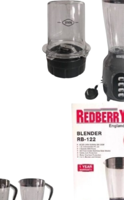 Redberry RB122 2 in 1 Blender &amp; Grinder with 1L Unbreakable Jug