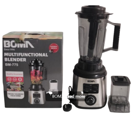 Boma Multifunctional Blender BM-775 - 3 Litres 2 in 1, 1000W Power