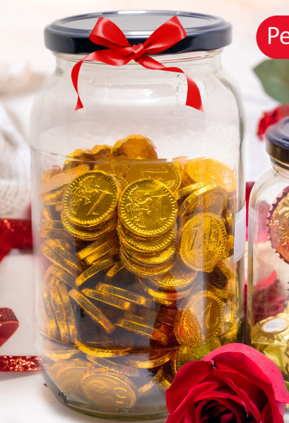 Glass Storage Jar 1 Litre Round (Global Jar) Milly