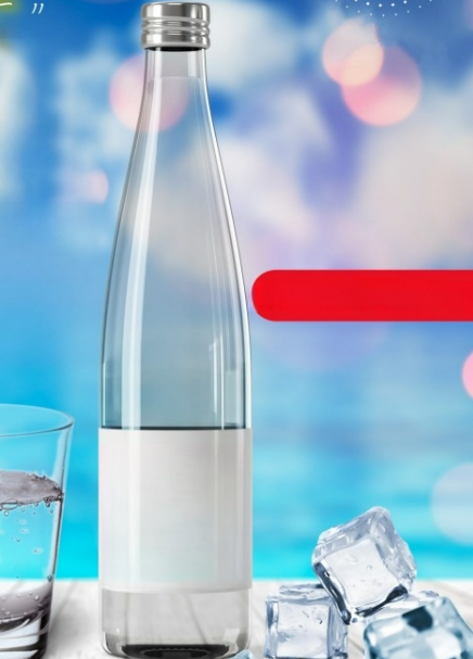 Glass water bottle 750ml Milly Water M7
