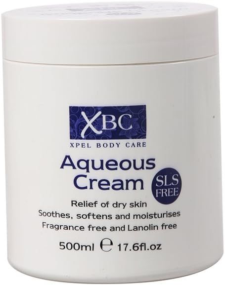 XBC SLS Free Aqueous Body Cream Dry Skin Moisturiser Cream 500 ml