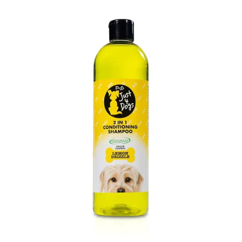 Just 4 Dogs 2 in 1 Conditioning Shampoo Lemon Drizzle 500 ml