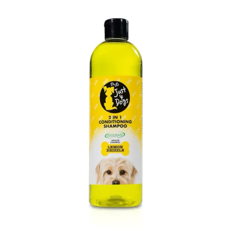 Just 4 Dogs 2 in 1 Conditioning Shampoo Lemon Drizzle 500 ml