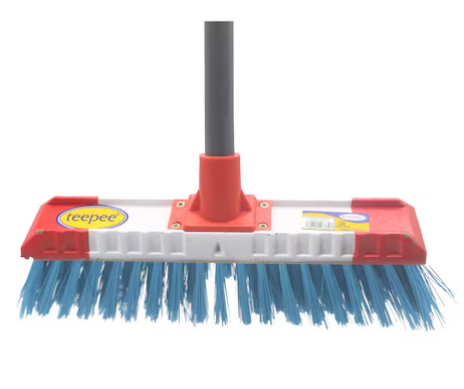 Teepee Medium Stiff Broom With Handle 12 Inch