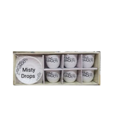 Signature 32cl cup &amp; saucer set misty drops