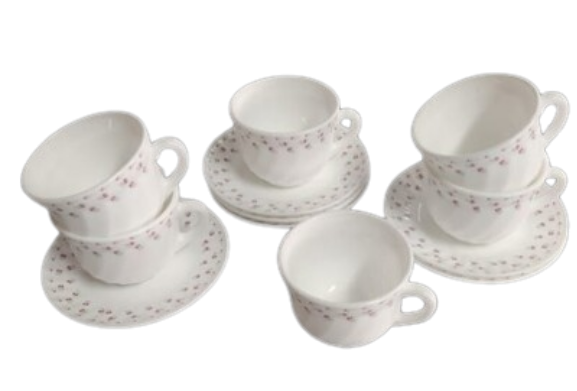 Redberry 12pcs cup &amp; saucer set deco 1199