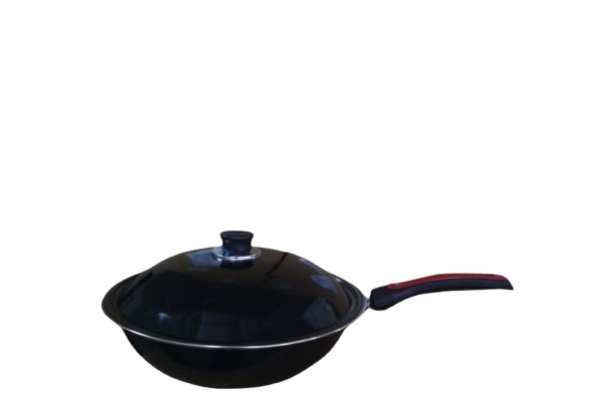 Signature 30cm wok pan with  lid &amp; handle