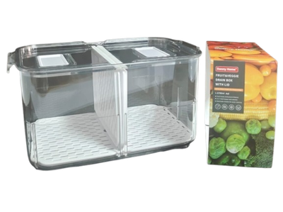 Danny Home Fruit &amp; Veggie Drain Box with Lid 5700ml (Model No-HO-022)