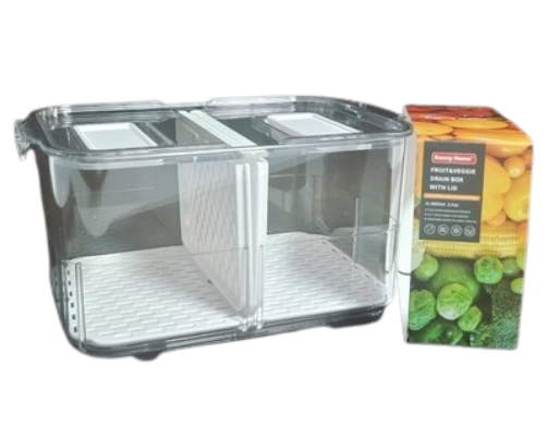 Danny Home Fruit &amp; Veggie Drain Box with Lid (Model No-HO-021)