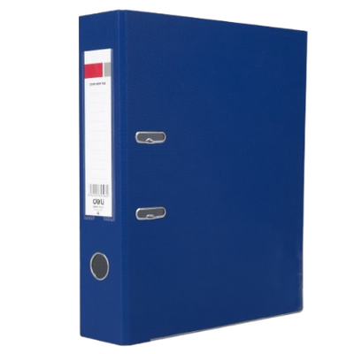DELI  Box File A4, Blue, Secure Lever Arch (39596FC)