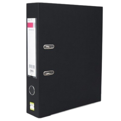 DELI PVC Box File 39596FC with A-Z Box File Index (Blue/Black)