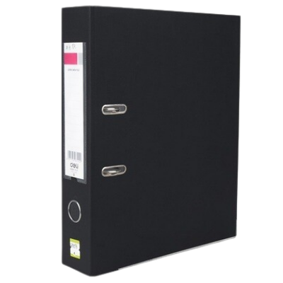 DELI PVC Box File 39596FC with A-Z Box File Index (Blue/Black)