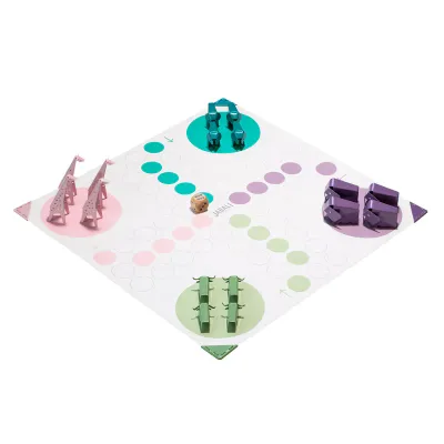 Steel Ludo Set
