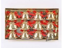 Christmas decoration Gold Iron Christmas Bells 12 Pack 3.8*2.3cm  #SYLD- 5124064
