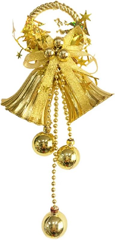 Christmas decoration 89*39CM Hanging Plastic Bell On Ring  #SYLD-5024112