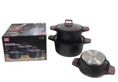 UC1328 Life 6-Piece Granite Coating Cookware Set
