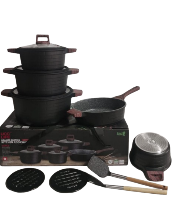 Redberry 13-Piece Granite Coating Cookware Set UC1313
