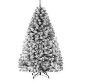 Christmas Tree 6ft (180cm) flocked pvc Christmas tree with 600tips (WITHOUT LIGHTS)