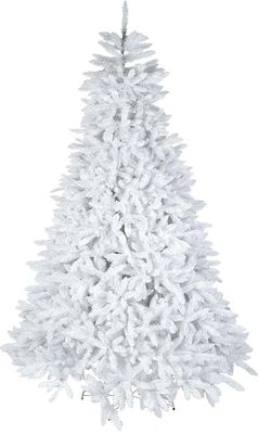 Christmas tree white PVC 210cm+950T, leaf specification:6cm*0.1mm,white  metal stand #CHT-50