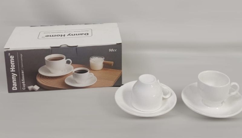 Danny Home 110ml Cup &amp; Saucer set 6pcs Bw22-10