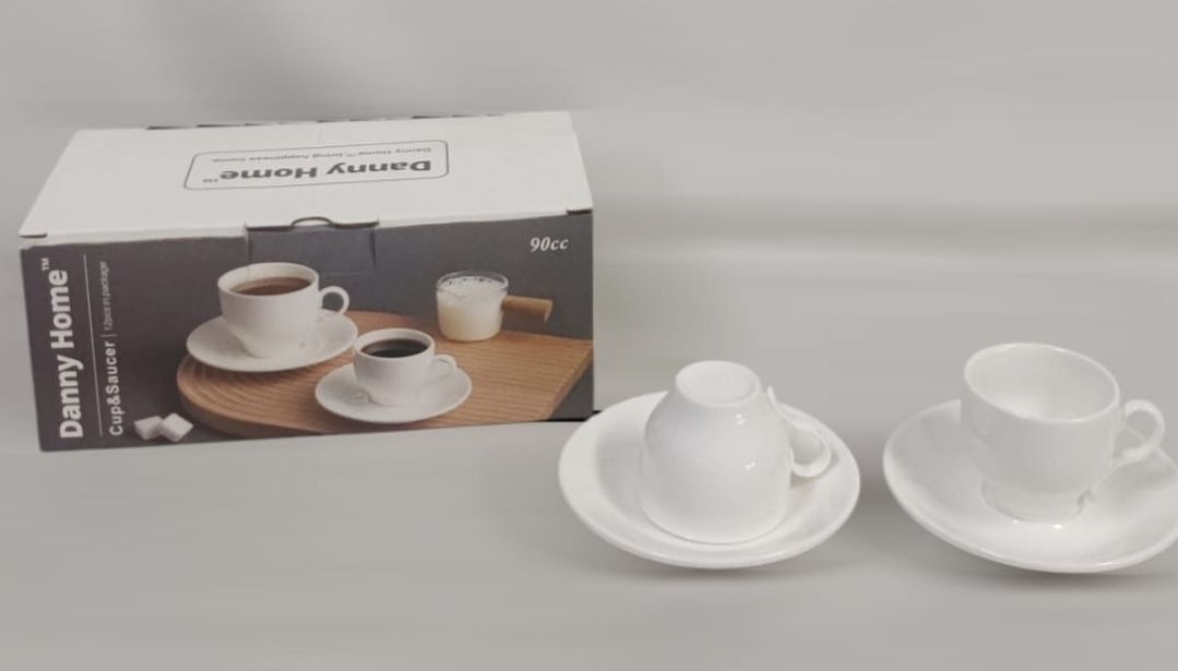 Danny Home 80ml Cup &amp; Saucer set 6pcs Bw20-01