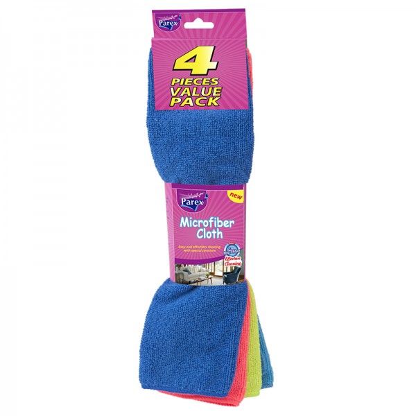 Parex Microfiber Cleaning Cloths 4pcs