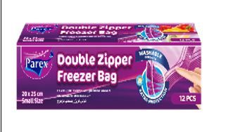 Parex Double Zip Freezer bags  (12 pcs) Small