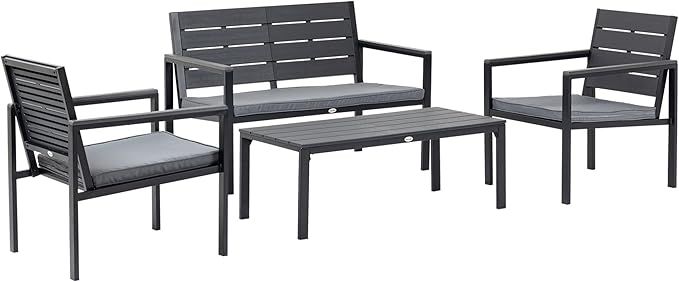 Concept 4pc Outdoor Lounge Set with Cushion