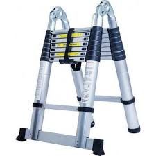 Dual Function Aluminium Telescopic Ladder 6+6 Steps 3.6m