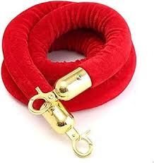 Stanchion Rope - Red Velvet Rope, 1.5M Length (Model RVR)