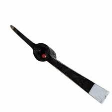 Pickaxe pointed one end flat other end PICKAXE