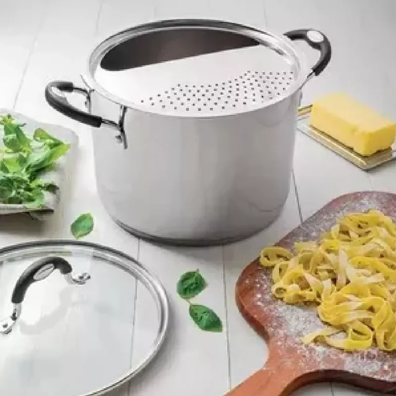 Tramontina Spaghetti Pot 62517/248 With Lock &amp; Drain Stainless Steel