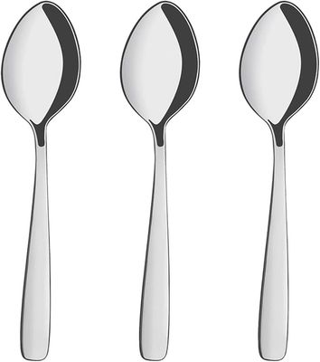 Tramontina Amazona 3 Pieces Stainless Steel Dessert Spoons with High Gloss Finish 66906/045