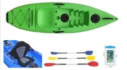 Kayak for single person with paddles 262x75x30cm #IT-25