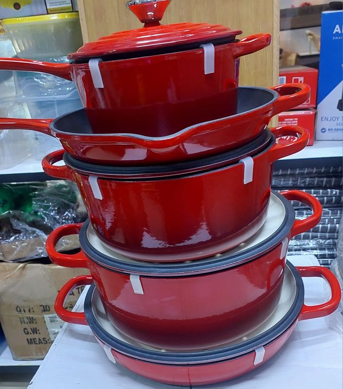 Basque Enameled Cast iron cookware set 5pcs