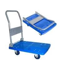 Heavy-Duty Flatbed Trolley with 8&quot; Castors and Brakes