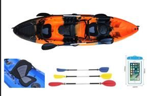 Kayak Front &amp; Back Paddling 3.72x0.89x0.42M #IT-02