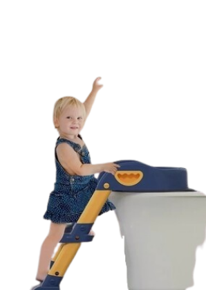 Foldable Baby Toilet Seat. 3 in 1 toilet trainer seat PRUSIAN BLUE