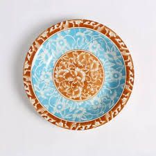 KitchenPro 8 Inch Floral Ceramic Dinner Plate (8038)