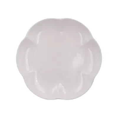 KitchenPro 9 inch Classique Dinner Dish Plates (6639) Petals Wavy Large Size