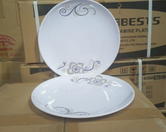 KitchenPro 10.5&quot; Melamine Dinner Plate Floral (2234)