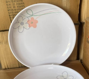 KitchenPro 10.5&quot; Melamine Dinner Plate Floral (3257)