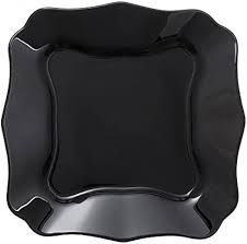 Sundabest 14-Inch Black Ceramic Serving Platter