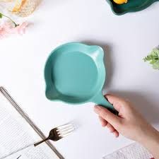 Sundabest 9-Inch Ceramic Serving Dish with Handle (3890)